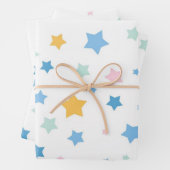 Stars patroon inpakpapier vel (In situ)
