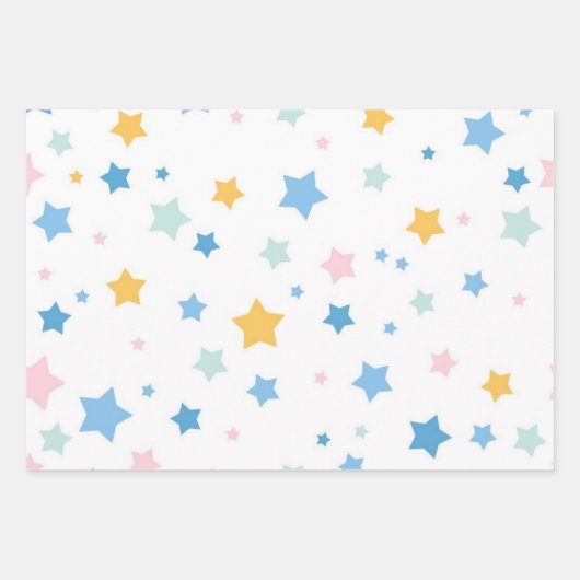 Stars patroon inpakpapier vel (Voorkant)