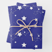 Stars patroon inpakpapier vel (In situ)