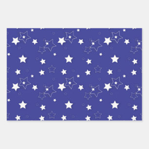 Stars patroon inpakpapier vel