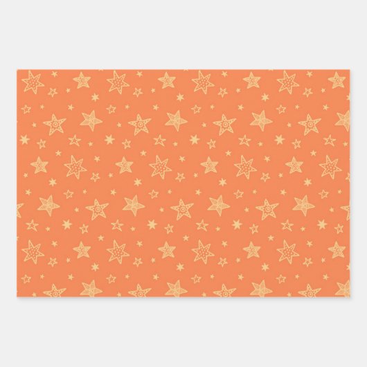 Stars patroon inpakpapier vel (Voorkant)