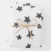 Stars patroon inpakpapier vel (In situ)