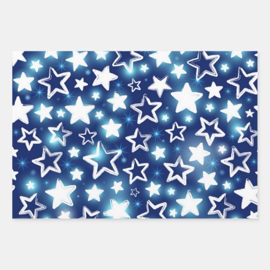 Stars patroon inpakpapier vel (Voorkant)