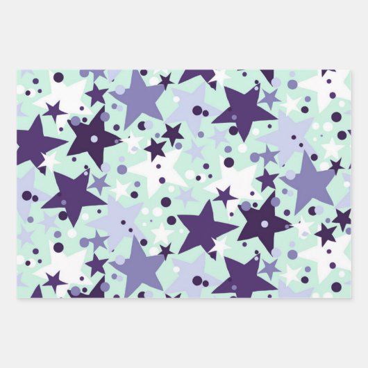 Stars patroon inpakpapier vel (Voorkant)