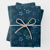 Stars patroon inpakpapier vel (In situ)