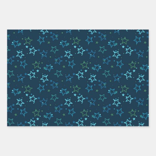 Stars patroon inpakpapier vel (Voorkant)