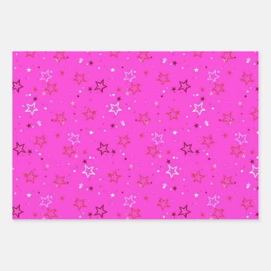 Stars patroon inpakpapier vel (Voorkant)