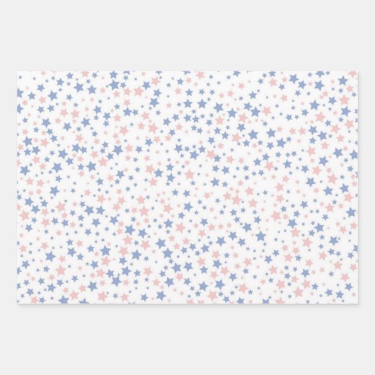Stars patroon inpakpapier vel (Voorkant)
