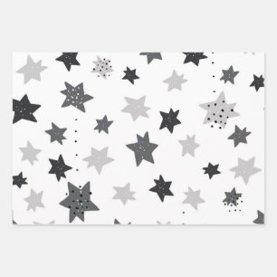 Stars patroon inpakpapier vel