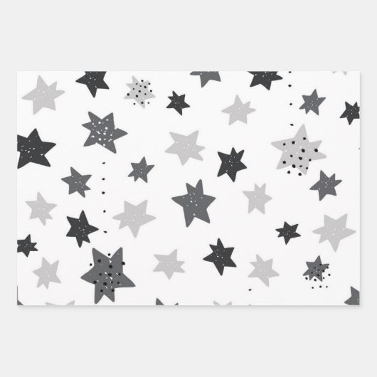 Stars patroon inpakpapier vel (Voorkant)