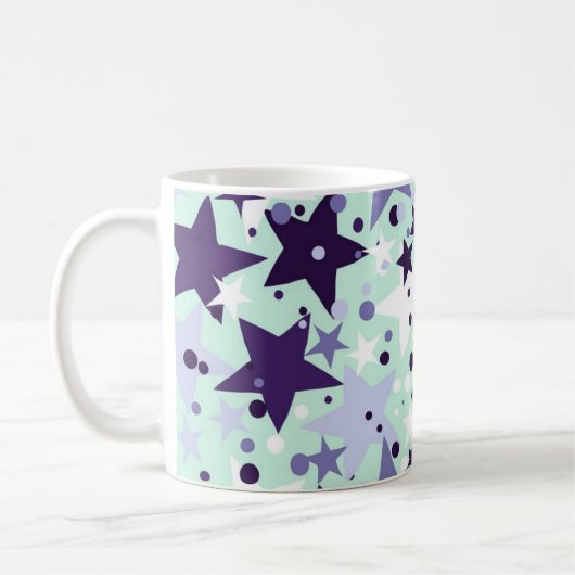 Stars patroon koffiemok (Links)
