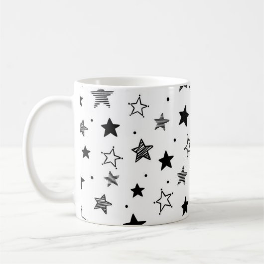 Stars patroon koffiemok (Links)
