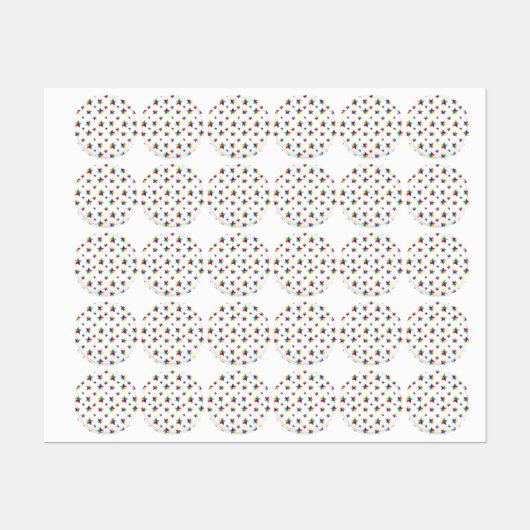 Stars patroon labels (Vel)