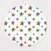 Stars patroon labels (Design 2)