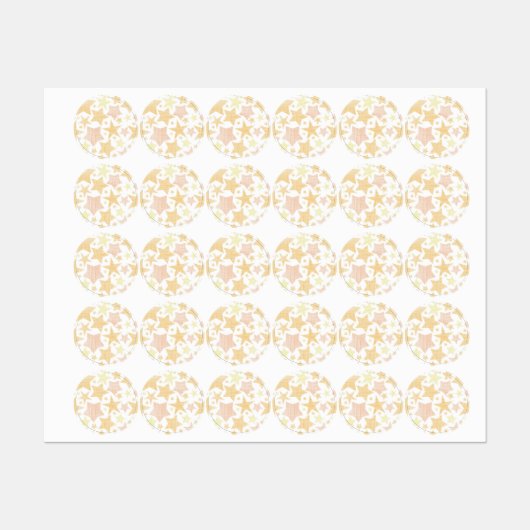 Stars patroon labels (Vel)