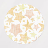 Stars patroon labels (Design 1)