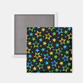 Stars patroon magneet (Voorkant / Achterkant)