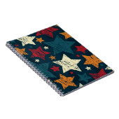 Stars patroon notitieboek (Rechterzijde)