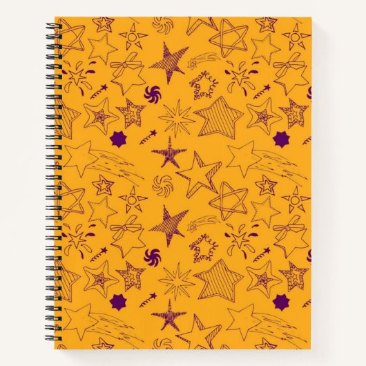 Stars patroon notitieboek (Voorkant)