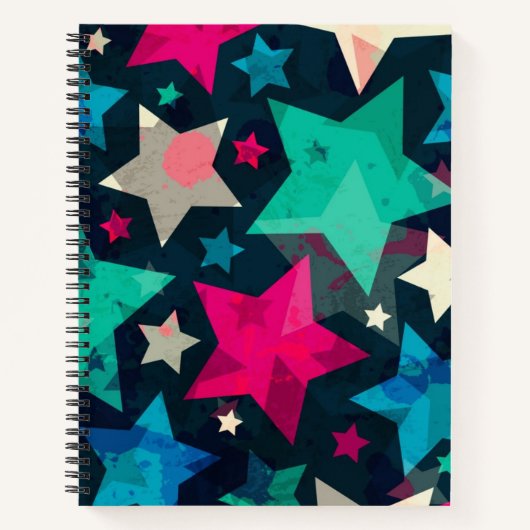 Stars patroon notitieboek (Voorkant)