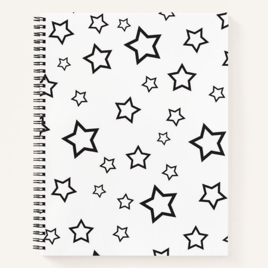 Stars patroon notitieboek (Voorkant)
