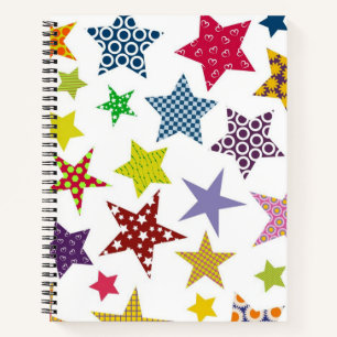 Stars patroon notitieboek