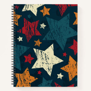 Stars patroon notitieboek