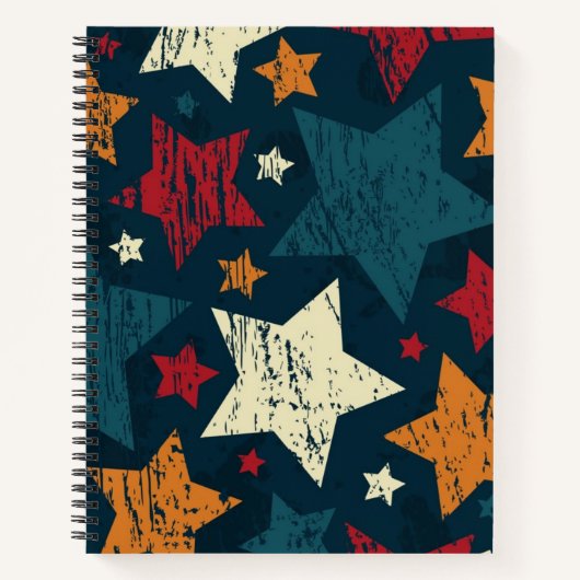 Stars patroon notitieboek (Voorkant)