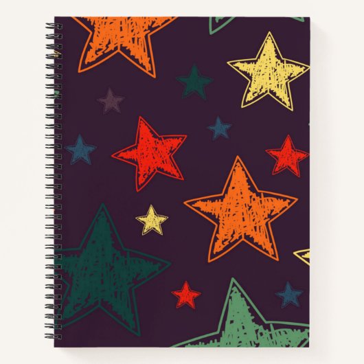 Stars patroon notitieboek (Voorkant)