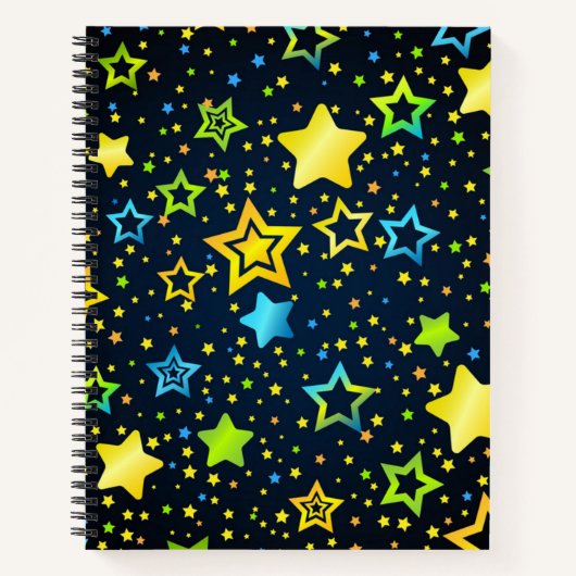Stars patroon notitieboek (Voorkant)