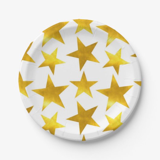 Stars patroon papieren bordje (Voorkant)