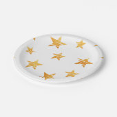 Stars patroon papieren bordje (Gekanteld)