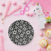 Stars patroon papieren bordje (Feest)