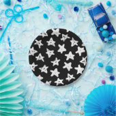 Stars patroon papieren bordje (Feest)