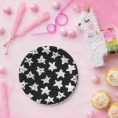 Stars patroon papieren bordje (Feest)