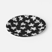 Stars patroon papieren bordje (Gekanteld)