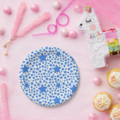 Stars patroon papieren bordje (Feest)