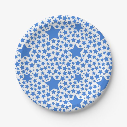 Stars patroon papieren bordje (Voorkant)