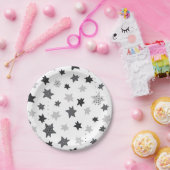 Stars patroon papieren bordje (Feest)