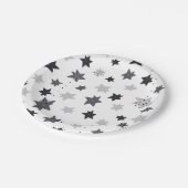 Stars patroon papieren bordje (Gekanteld)