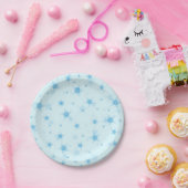 Stars patroon papieren bordje (Feest)
