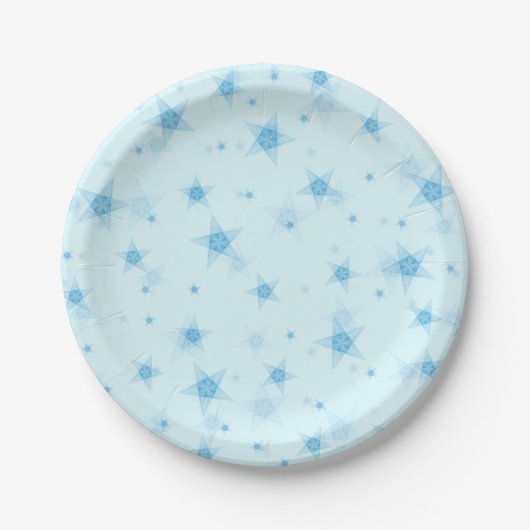 Stars patroon papieren bordje (Voorkant)