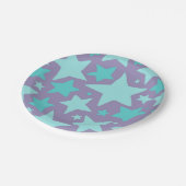 Stars patroon papieren bordje (Gekanteld)