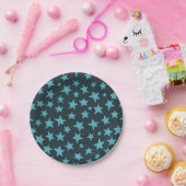 Stars patroon papieren bordje (Feest)