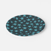 Stars patroon papieren bordje (Gekanteld)