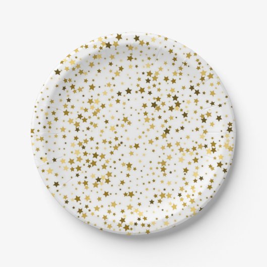 Stars patroon papieren bordje (Voorkant)