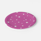 Stars patroon papieren bordje (Gekanteld)