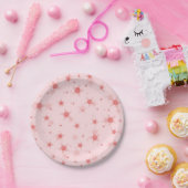 Stars patroon papieren bordje (Feest)