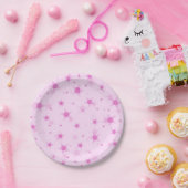 Stars patroon papieren bordje (Feest)