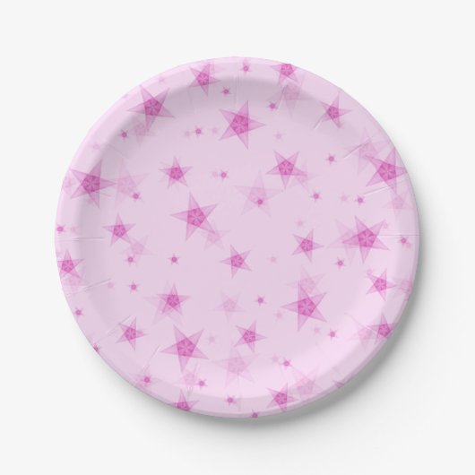 Stars patroon papieren bordje (Voorkant)